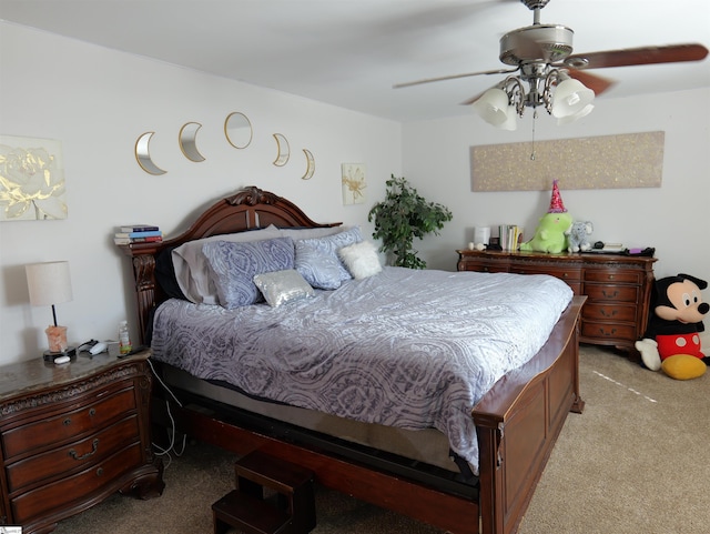 107 Montauk Dr, Greenville, SC 29607 - bedroom featuring light carpet and ceiling fan