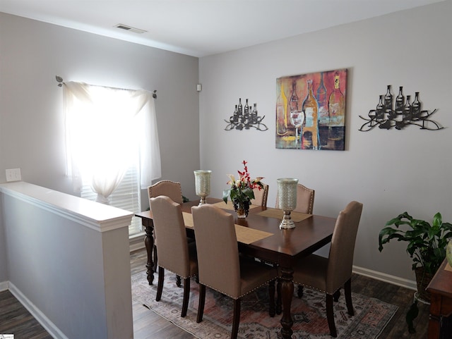 107 Montauk Dr, Greenville, SC 29607 - dining space with dark hardwood / wood-style floors