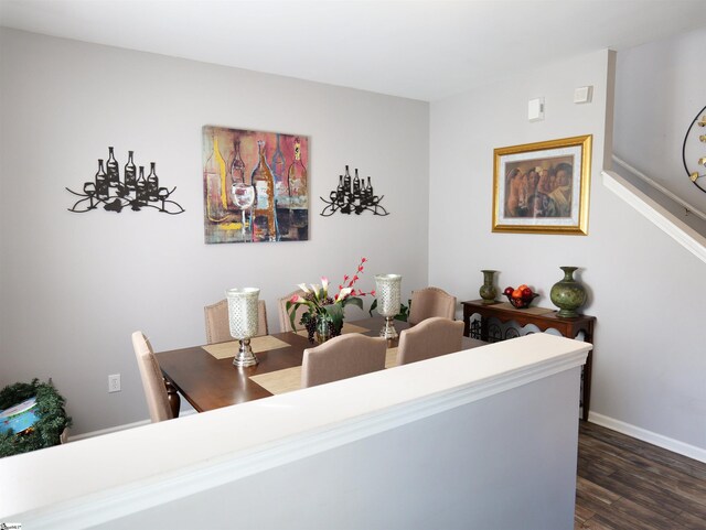 107 Montauk Dr, Greenville, SC 29607 - dining space featuring dark hardwood / wood-style floors
