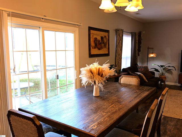107 Montauk Dr, Greenville, SC 29607 - dining space with an inviting chandelier and a wealth of natural light