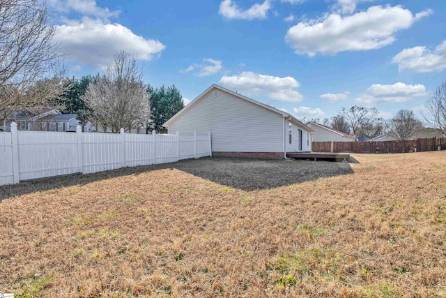 view of property exterior featuring a yard