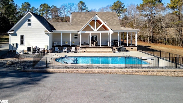 view of pool with a patio