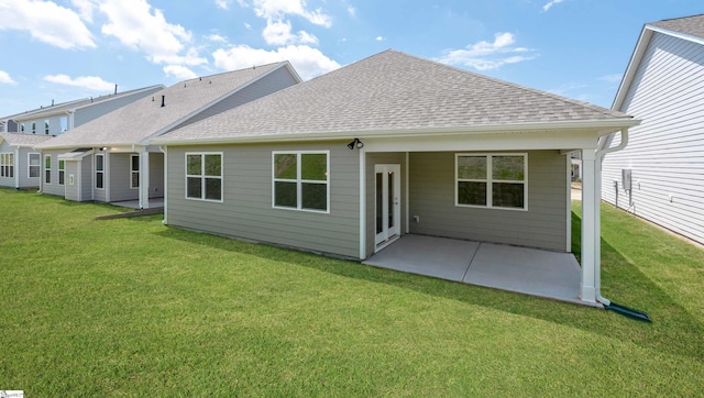 312 Fiery Rd Lot 0170, Mauldin, SC 29607 - back of house with roof with shingles, a patio, and a yard