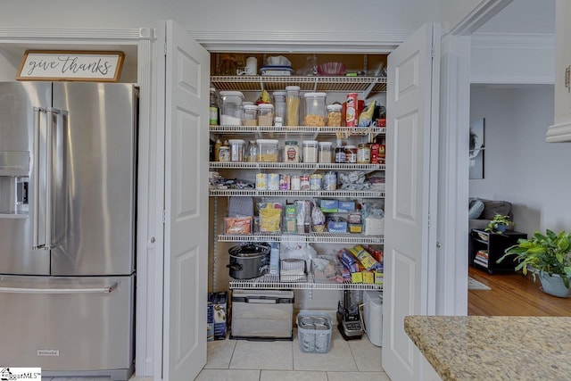 view of pantry