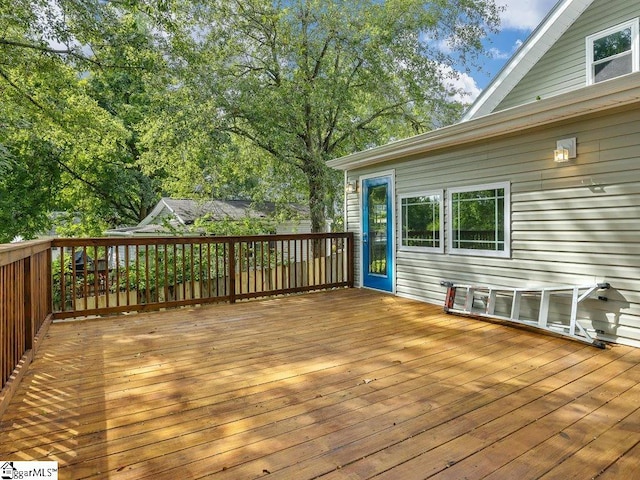 view of wooden terrace