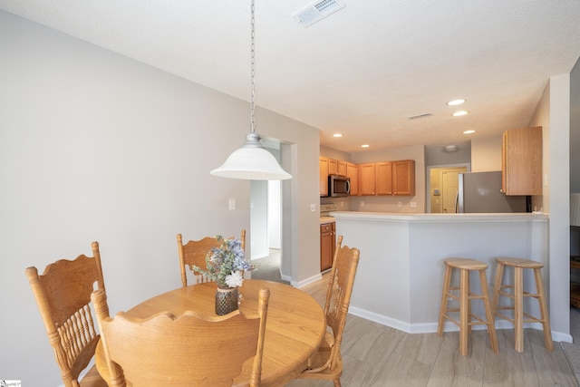 view of dining area