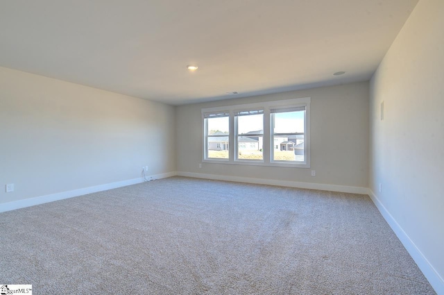 view of carpeted empty room