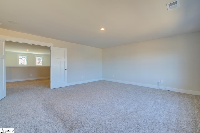 empty room with light carpet