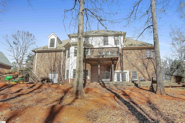 view of front of house featuring a deck