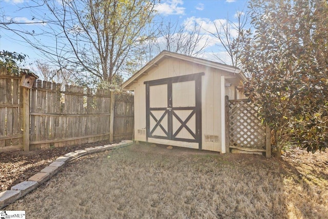 view of outbuilding