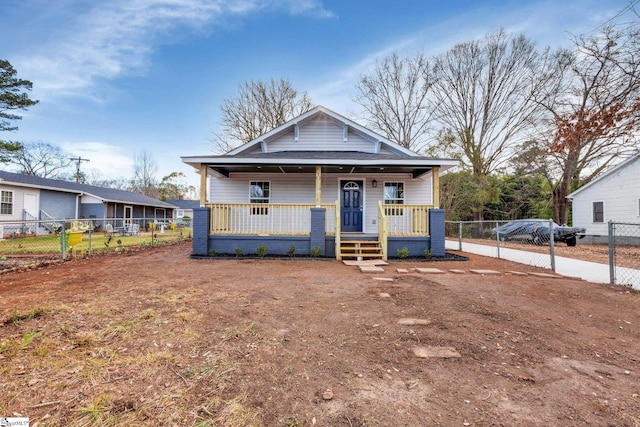 bungalow-style home with a porch