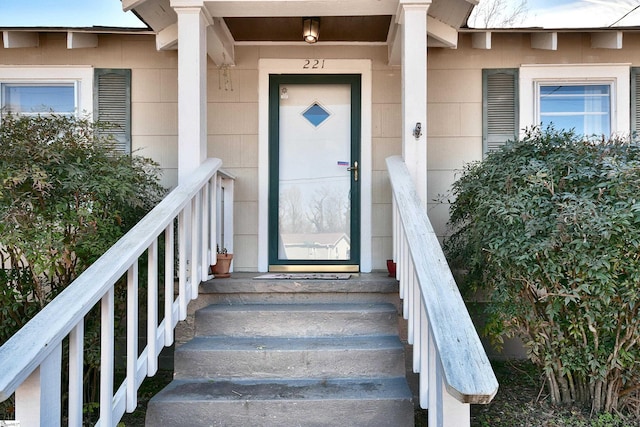 view of entrance to property