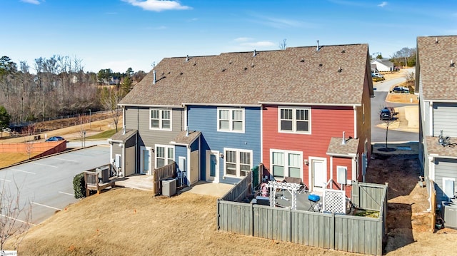 back of house with a patio area