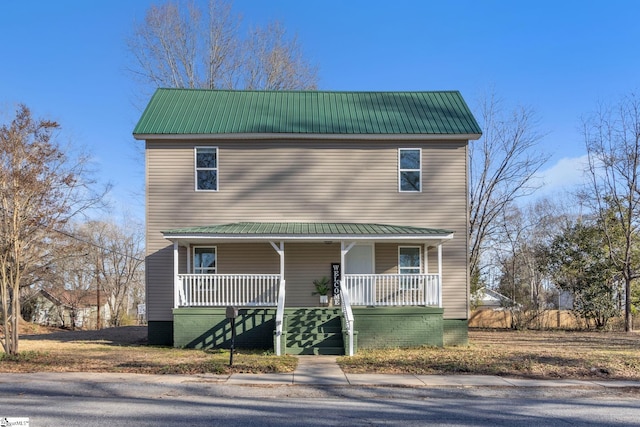 view of front of house with a porch