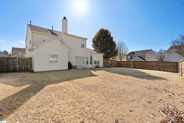 view of back of property