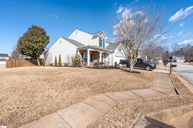 view of front of house with a porch