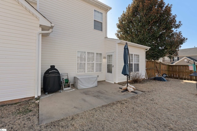 rear view of house with a patio area