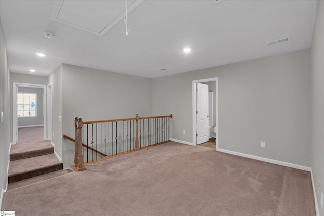 view of carpeted empty room