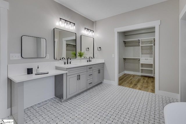 bathroom with vanity