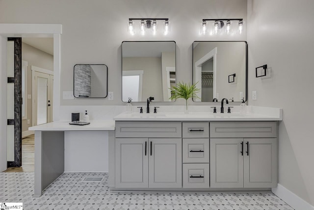 bathroom with vanity