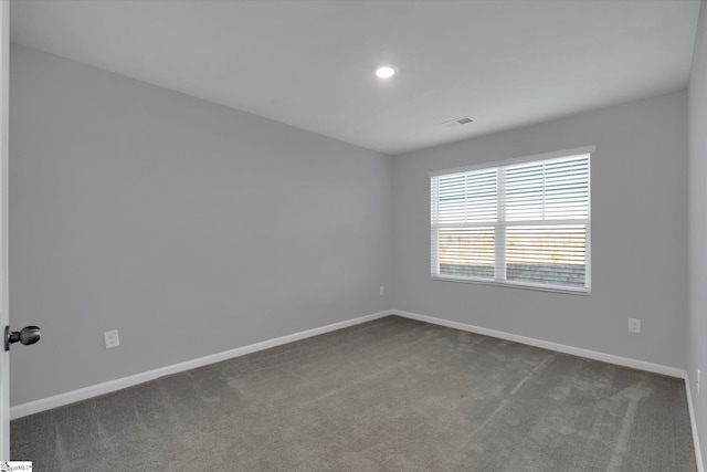 unfurnished room with carpet