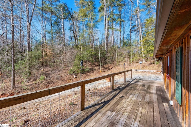 view of deck