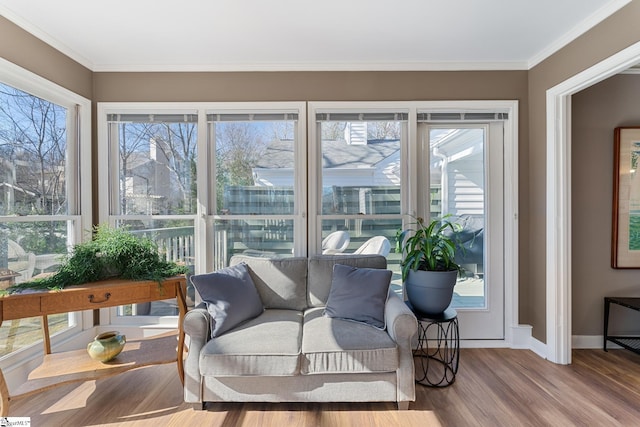 sunroom / solarium with plenty of natural light