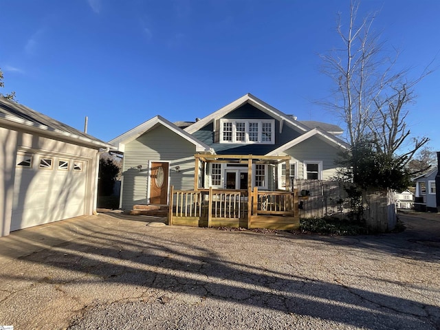 view of front of house featuring a garage