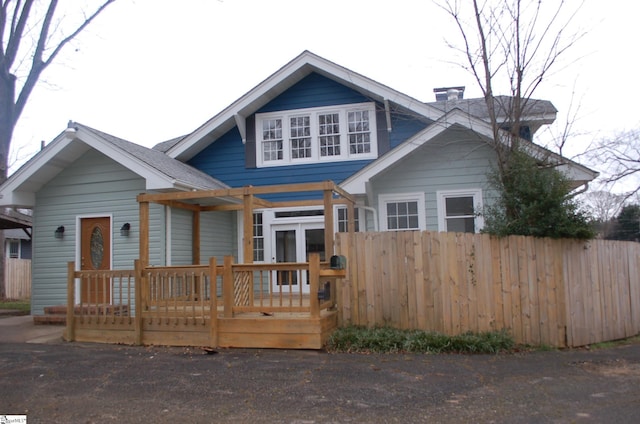 view of front of home