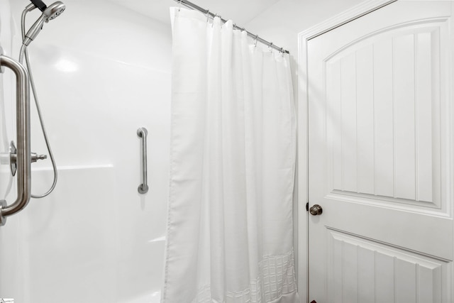 bathroom with walk in shower