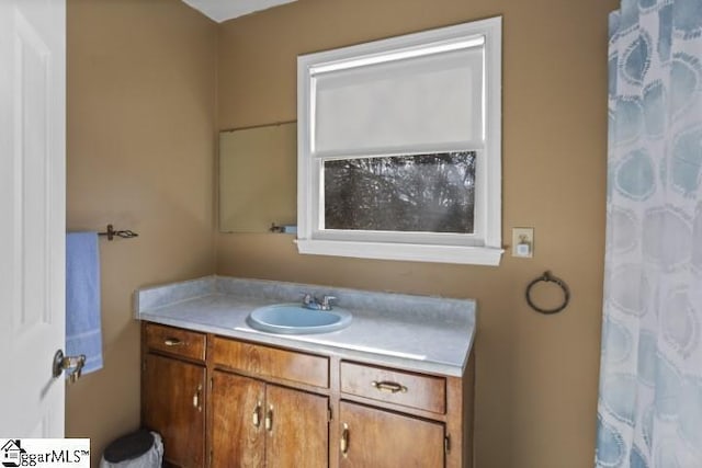 bathroom featuring vanity