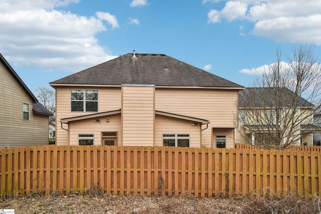 view of rear view of property