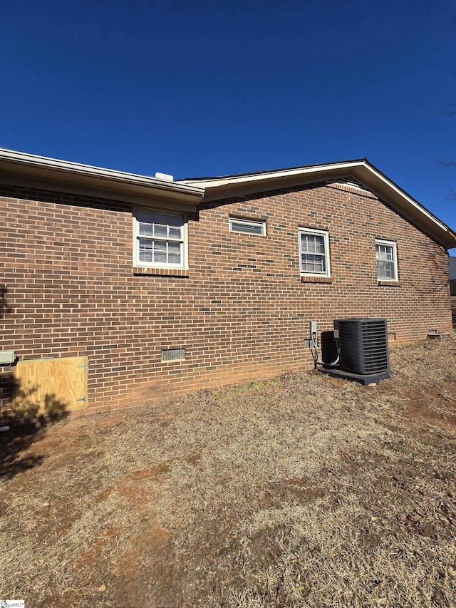 view of property exterior featuring cooling unit