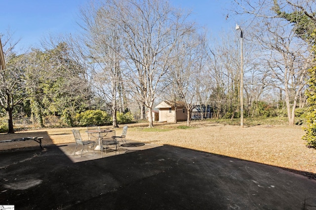 view of yard featuring a patio area