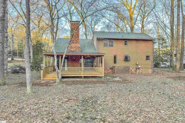 view of rear view of property