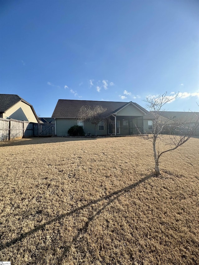 view of rear view of property