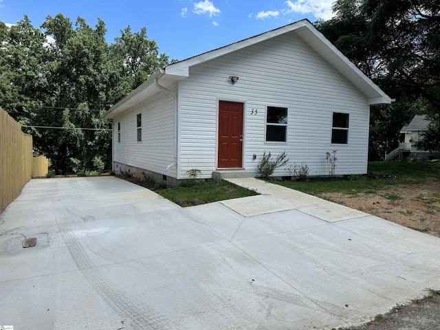 view of front of home