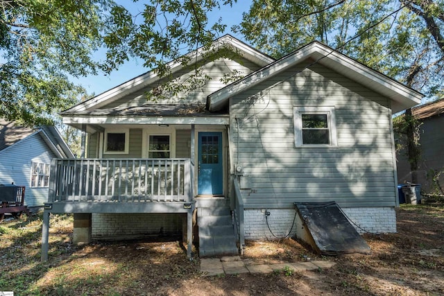 view of back of property