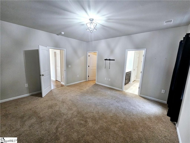 view of carpeted empty room