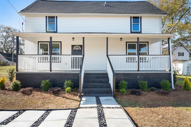 view of front of house with a porch