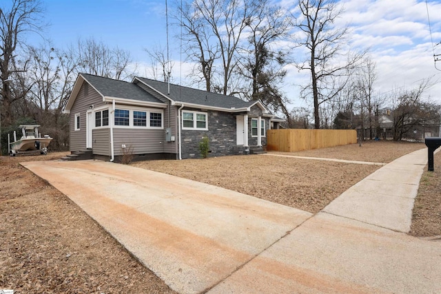 view of front of home