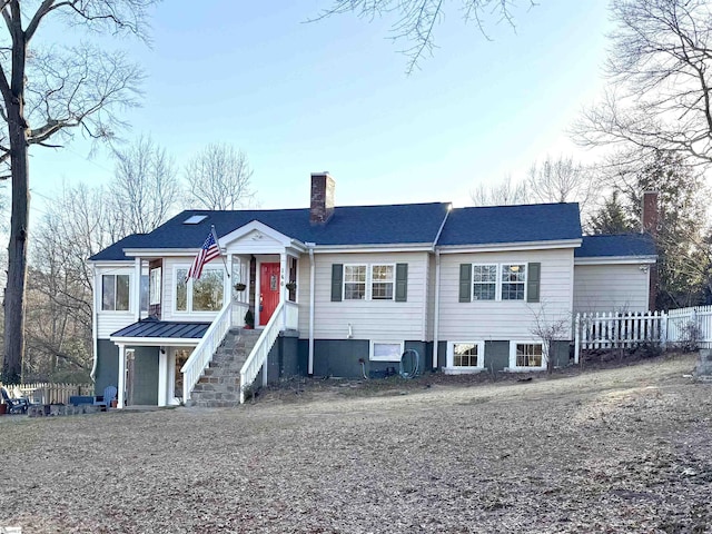 view of front of home