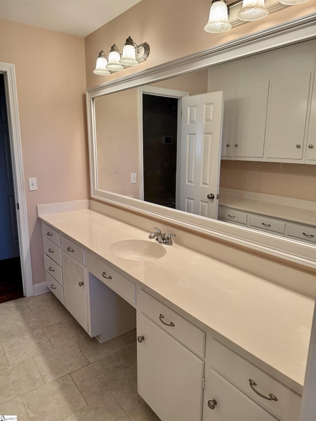 bathroom with vanity