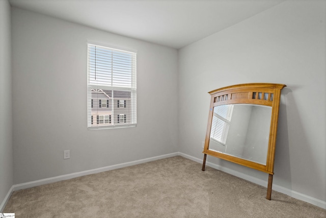 view of carpeted empty room