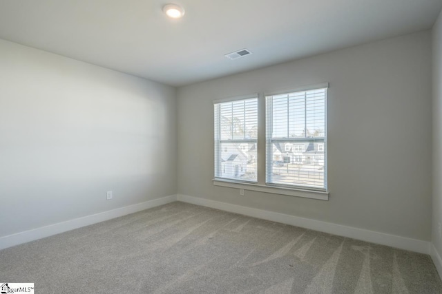 empty room with light carpet