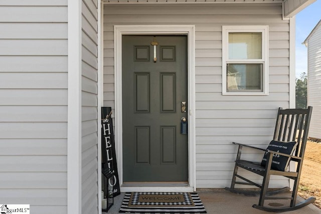 view of entrance to property