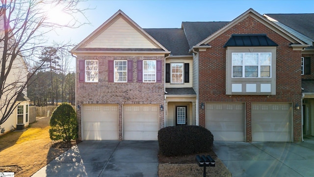 view of front of house featuring a garage