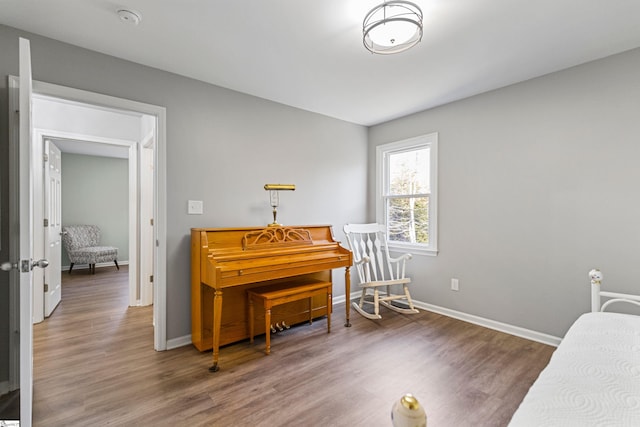 bedroom featuring hardwood / wood-style floors