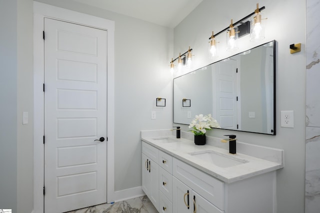 bathroom featuring vanity