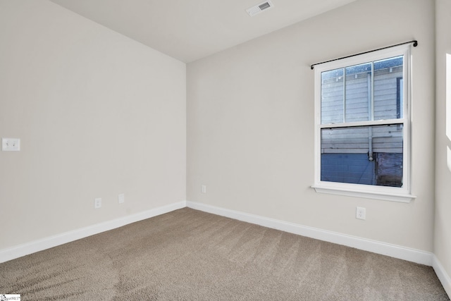 view of carpeted empty room